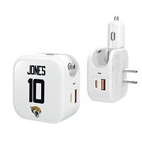 Keyscaper Mac Jones Jacksonville Jaguars Ready 2-in-1 USB Charger