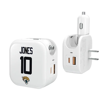 Keyscaper Mac Jones Jacksonville Jaguars Ready 2-in-1 USB Charger