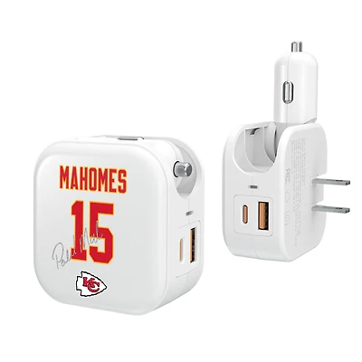 Keyscaper Patrick Mahomes Kansas City Chiefs Ready 2-in-1 USB Charger