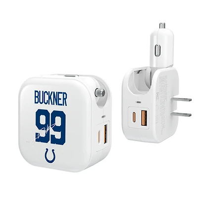 Keyscaper DeForest Buckner Indianapolis Colts Ready 2-in-1 USB Charger