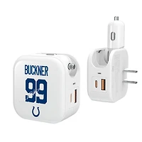 Keyscaper DeForest Buckner Indianapolis Colts Ready 2-in-1 USB Charger
