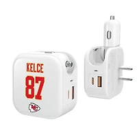 Keyscaper Travis Kelce Kansas City Chiefs Ready 2-in-1 USB Charger