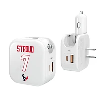 Keyscaper C.J. Stroud Houston Texans Ready 2-in-1 USB Charger
