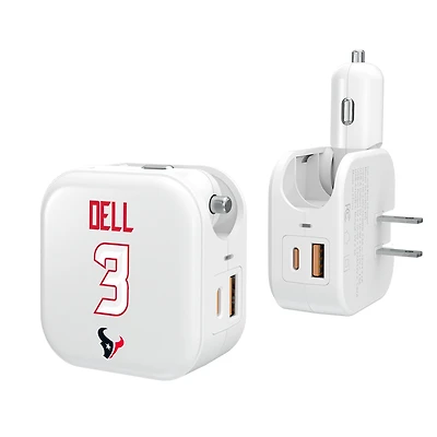 Keyscaper Tank Dell Houston Texans Ready 2-in-1 USB Charger