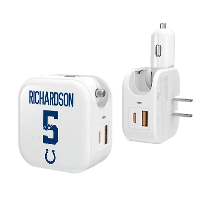 Keyscaper Anthony Richardson Indianapolis Colts Ready 2-in-1 USB Charger