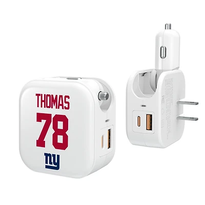 Keyscaper Andrew Thomas New York Giants Ready 2-in-1 USB Charger