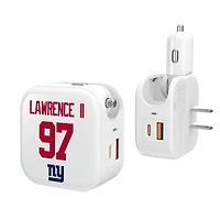 Keyscaper Dexter Lawrence II New York Giants Ready 2-in-1 USB Charger