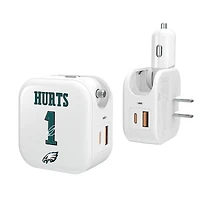 Keyscaper Jalen Hurts Philadelphia Eagles Ready 2-in-1 USB Charger