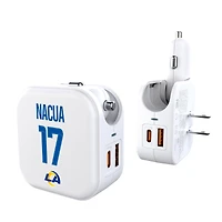 Keyscaper Puka Nacua Los Angeles Rams Ready 2-in-1 USB Charger
