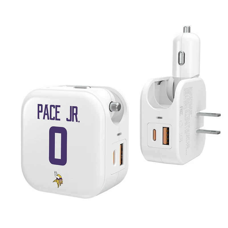 Keyscaper Ivan Pace Jr Minnesota Vikings Ready 2-in-1 USB Charger