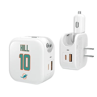 Keyscaper Tyreek Hill Miami Dolphins Ready 2-in-1 USB Charger