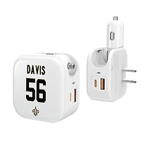 Keyscaper Demario Davis New Orleans Saints Ready 2-in-1 USB Charger