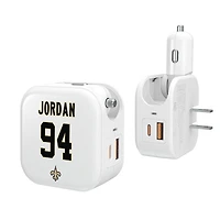 Keyscaper Cameron Jordan New Orleans Saints Ready 2-in-1 USB Charger