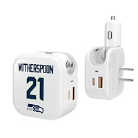 Keyscaper Devon Witherspoon Seattle Seahawks Ready 2-in-1 USB Charger