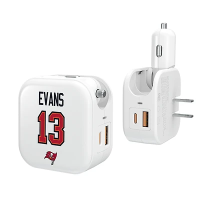 Keyscaper Mike Evans Tampa Bay Buccaneers Ready 2-in-1 USB Charger