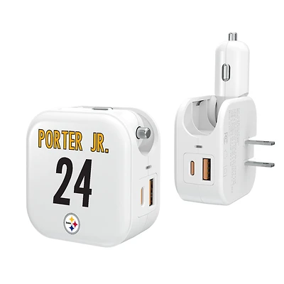 Keyscaper Joey Porter Jr. Pittsburgh Steelers Ready 2-in-1 USB Charger