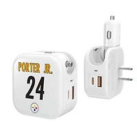 Keyscaper Joey Porter Jr. Pittsburgh Steelers Ready 2-in-1 USB Charger