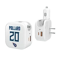 Keyscaper Tony Pollard Tennessee Titans Ready 2-in-1 USB Charger