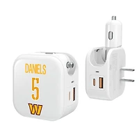 Keyscaper Jayden Daniels Washington Commanders Ready 2-in-1 USB Charger