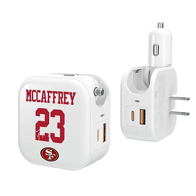 Keyscaper Christian McCaffrey San Francisco 49ers Ready 2-in-1 USB Charger