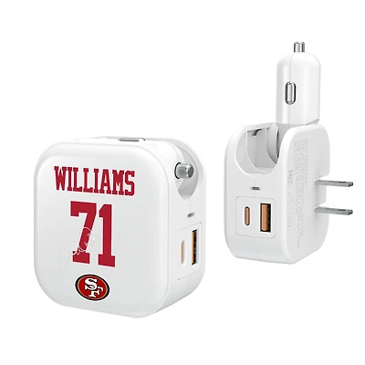 Keyscaper Trent Williams San Francisco 49ers Ready 2-in-1 USB Charger