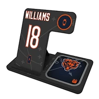 Keyscaper Caleb Williams Chicago Bears Ready 3-in-1 Charging Station