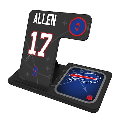 Keyscaper Josh Allen Buffalo Bills Ready 3-in-1 Charging Station