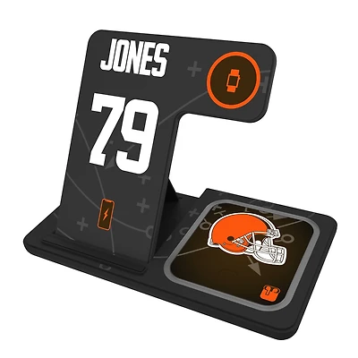 Keyscaper Dawand Jones Cleveland Browns Ready 3-in-1 Charging Station
