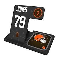 Keyscaper Dawand Jones Cleveland Browns Ready 3-in-1 Charging Station