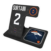 Keyscaper Patrick Surtain Denver Broncos Ready 3-in-1 Charging Station