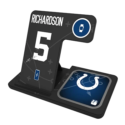 Keyscaper Anthony Richardson Indianapolis Colts Ready 3-in-1 Charging Station