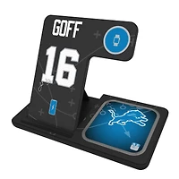 Keyscaper Jared Goff Detroit Lions Ready 3-in-1 Charging Station