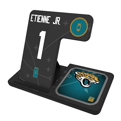 Keyscaper Travis Etienne Jacksonville Jaguars Ready 3-in-1 Charging Station