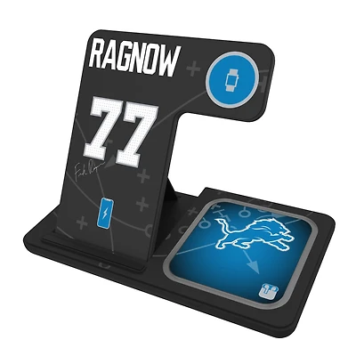 Keyscaper Frank Ragnow Detroit Lions Ready 3-in-1 Charging Station