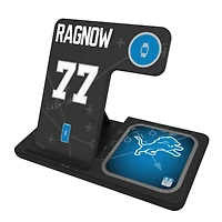 Keyscaper Frank Ragnow Detroit Lions Ready 3-in-1 Charging Station