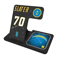 Keyscaper Rashawn Slater Los Angeles Chargers Ready 3-in-1 Charging Station