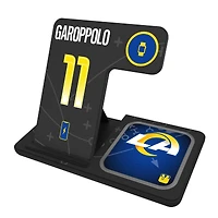 Keyscaper Jimmy Garoppolo Los Angeles Rams Ready 3-in-1 Charging Station
