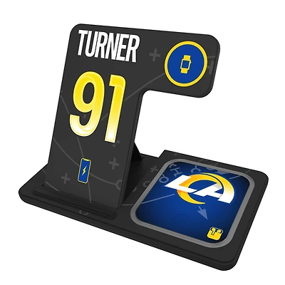 Keyscaper Kobie Turner Los Angeles Rams Ready 3-in-1 Charging Station