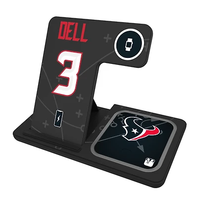 Keyscaper Tank Dell Houston Texans Ready 3-in-1 Charging Station