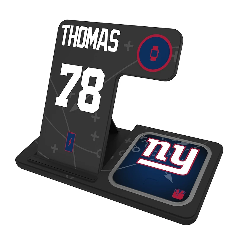 Keyscaper Andrew Thomas New York Giants Ready 3-in-1 Charging Station