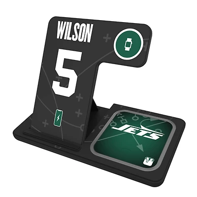 Keyscaper Garrett Wilson New York Jets Ready 3-in-1 Charging Station