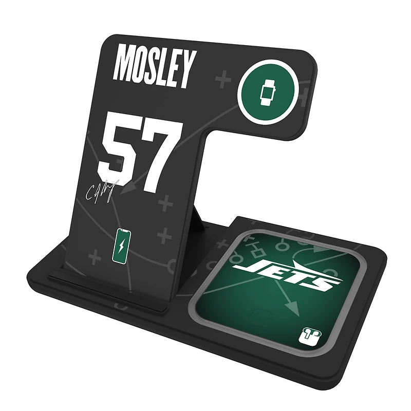 Keyscaper C.J. Mosley New York Jets Ready 3-in-1 Charging Station