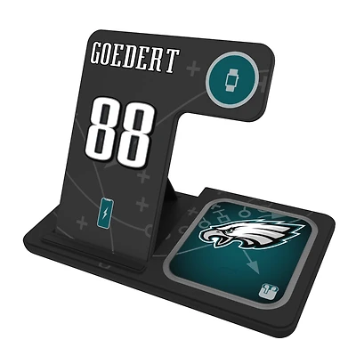 Keyscaper Dallas Goedert Philadelphia Eagles Ready 3-in-1 Charging Station