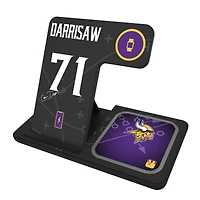 Keyscaper Christian Darrisaw Minnesota Vikings Ready 3-in-1 Charging Station
