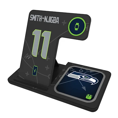 Keyscaper Jaxon Smith-Njigba Seattle Seahawks Ready 3-in-1 Charging Station
