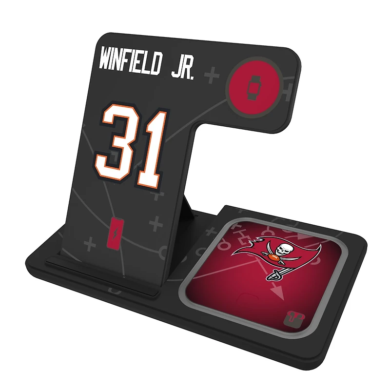 Keyscaper Antoine Winfield Jr. Tampa Bay Buccaneers Ready 3-in-1 Charging Station