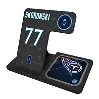 Keyscaper Peter Skoronski Tennessee Titans Ready 3-in-1 Charging Station
