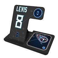 Keyscaper Will Levis Tennessee Titans Ready 3-in-1 Charging Station