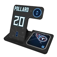Keyscaper Tony Pollard Tennessee Titans Ready 3-in-1 Charging Station