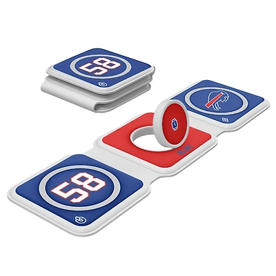 Keyscaper Matt Milano Buffalo Bills 3-in-1 Foldable Charger